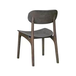 Kirklands Home Dining Chairs|Dark Mid-Century Modern Chairs, Set of 2 Brown