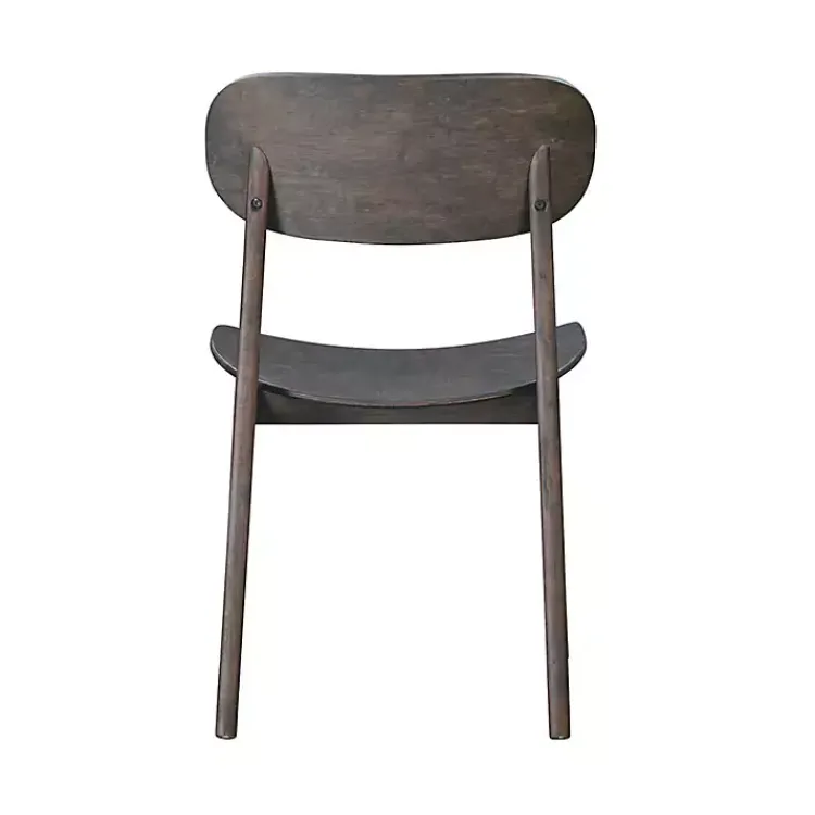 Kirklands Home Dining Chairs|Dark Mid-Century Modern Chairs, Set of 2 Brown