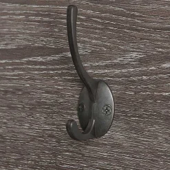 Kirklands Home Hooks|Dark Brown Wooden 3-Hook Coat Racks, Set of 2