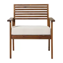 Kirklands Home Outdoor Seating|Dark Brown Zane Outdoor Club Chair