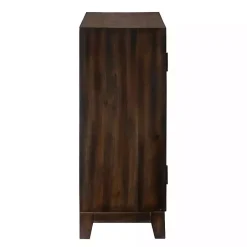 Kirklands Home Cabinets & Sideboards|Dark Chestnut Medallion Carved Cabinet Brown