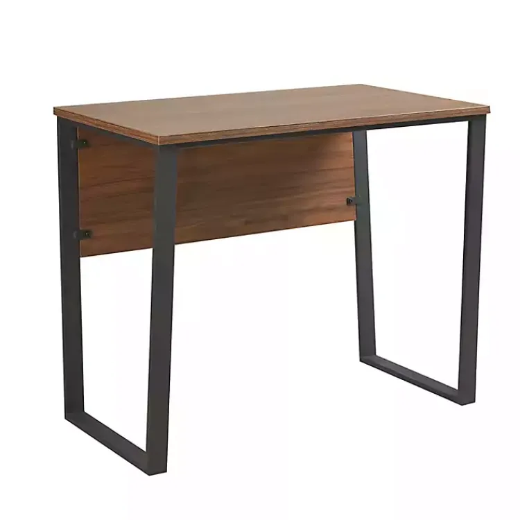 Kirklands Home Office Furniture|Dark Coffee Wood Computer Desk