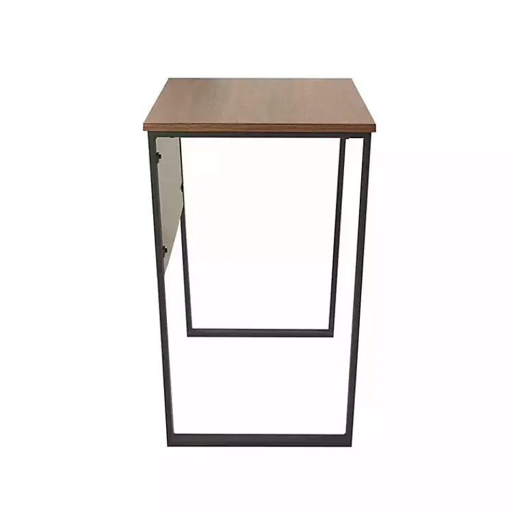 Kirklands Home Office Furniture|Dark Coffee Wood Computer Desk