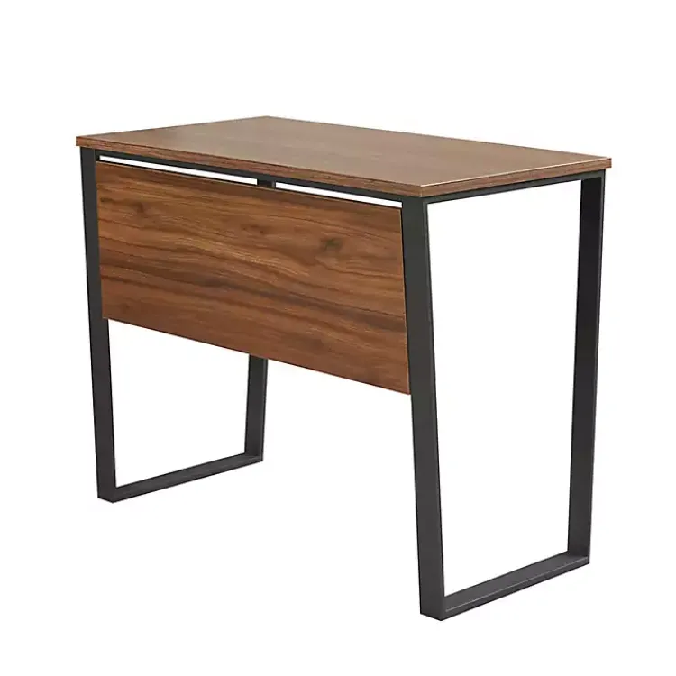 Kirklands Home Office Furniture|Dark Coffee Wood Computer Desk