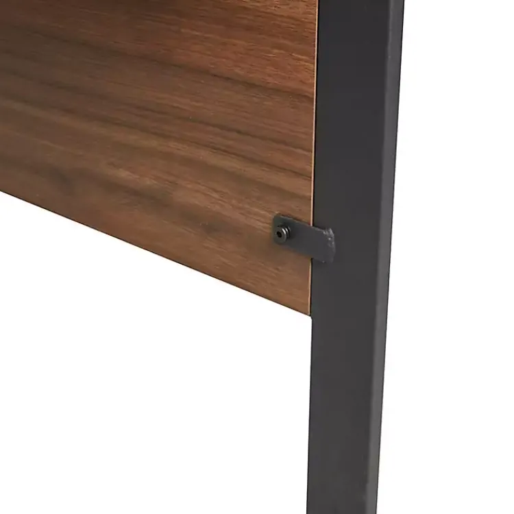 Kirklands Home Office Furniture|Dark Coffee Wood Computer Desk