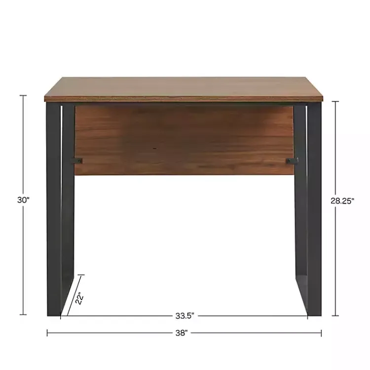 Kirklands Home Office Furniture|Dark Coffee Wood Computer Desk