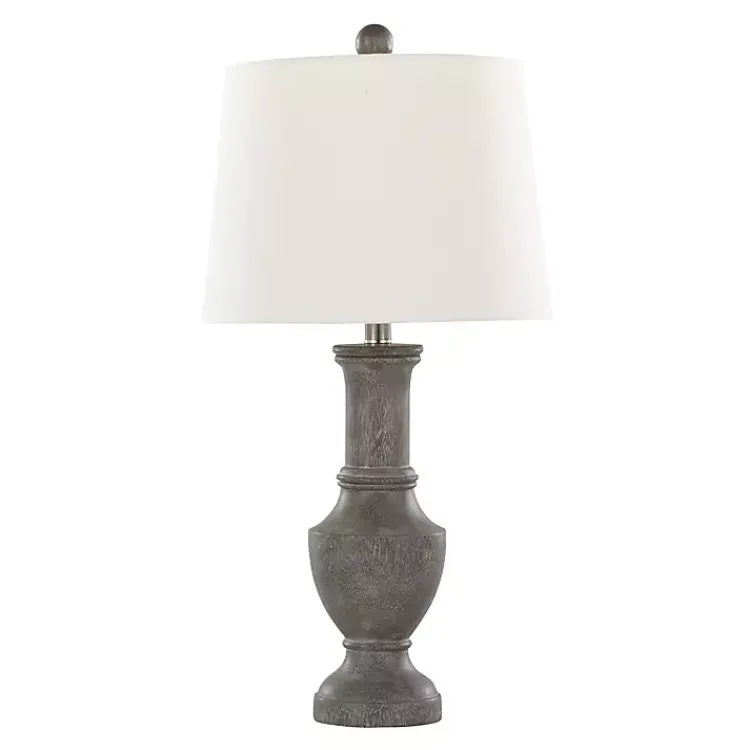 Kirklands Home Table Lamps|Dark Gray Chateau Table Lamps, Set of 2 White