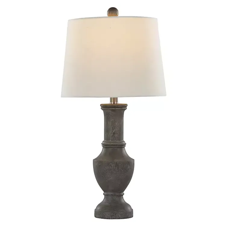 Kirklands Home Table Lamps|Dark Gray Chateau Table Lamps, Set of 2 White