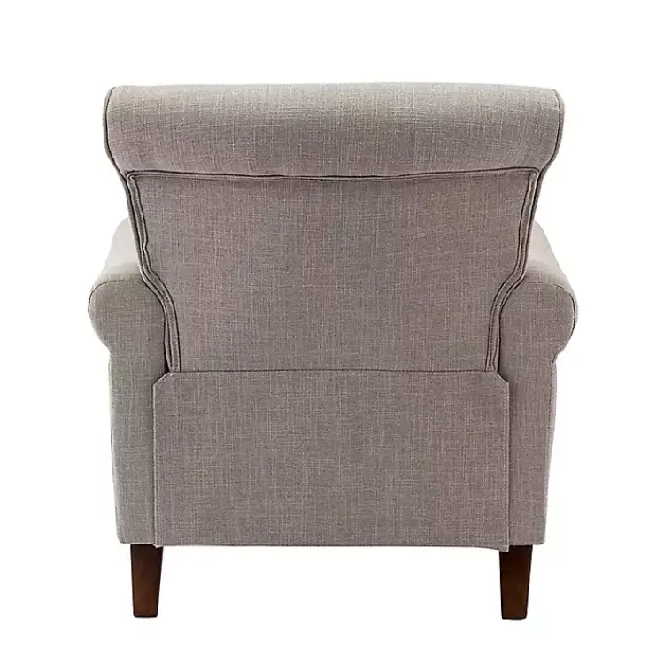 Kirklands Home Accent Chairs|Dark Miriam Nailhead Trim Armchair Gray