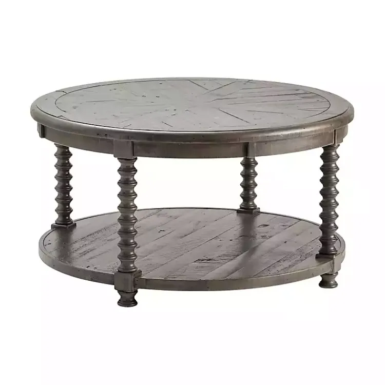 Kirklands Home Coffee Tables|Dark Turned Legs Cofee Table Gray