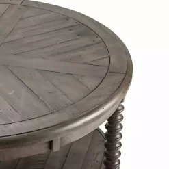 Kirklands Home Coffee Tables|Dark Turned Legs Cofee Table Gray