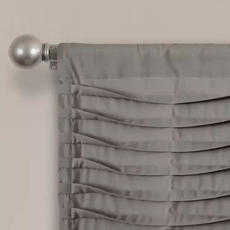 Kirklands Home Curtains & Drapes|Dark Wave Pattern Valance Gray