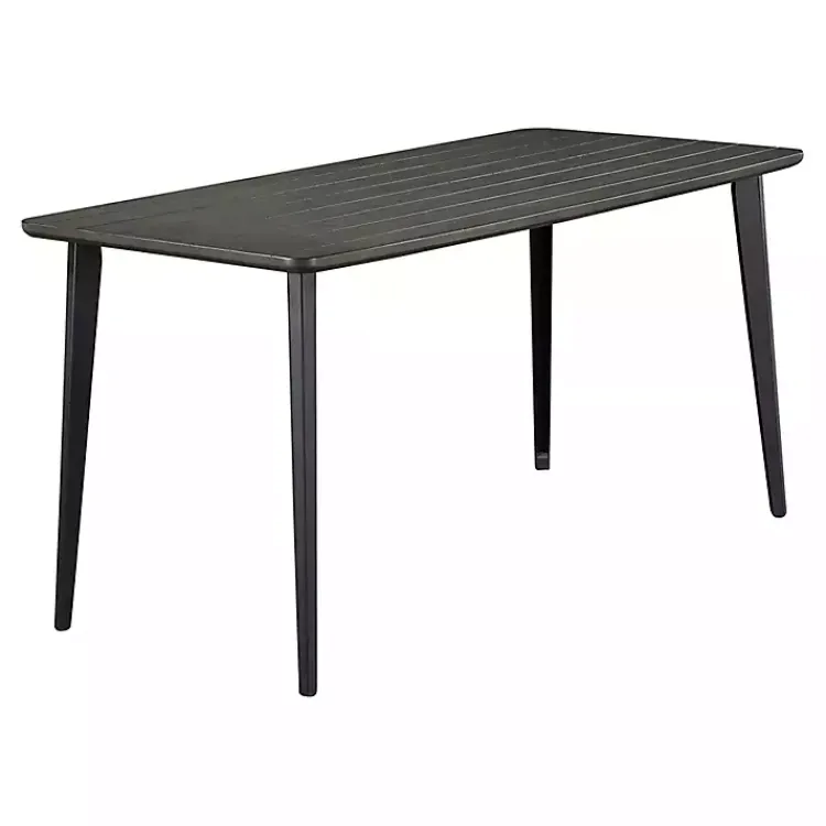 Kirklands Home Dining Tables|Dark Wood and Metal Dining Table Gray