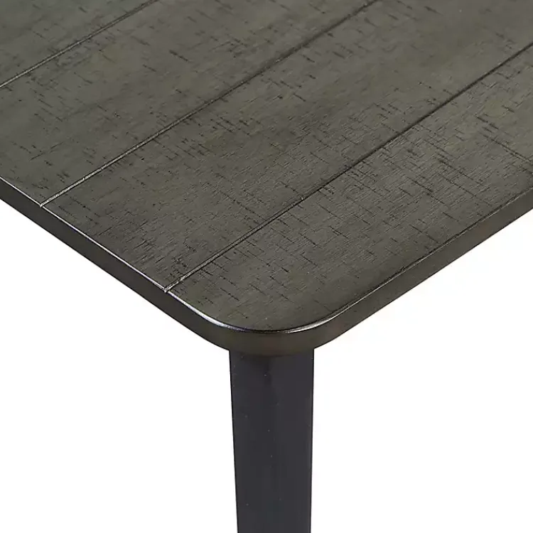 Kirklands Home Dining Tables|Dark Wood and Metal Dining Table Gray