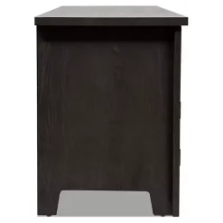 Kirklands Home Tv Stands & Media Consoles|Dark Wood 4-Door Media Cabinet Gray