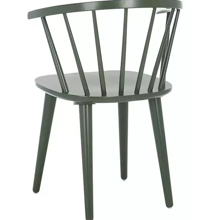 Kirklands Home Dining Chairs|Dark Blanchard Dining Chairs, Set of 2 Green