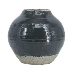 Sale Dark Two-Tone Round Vase Vases