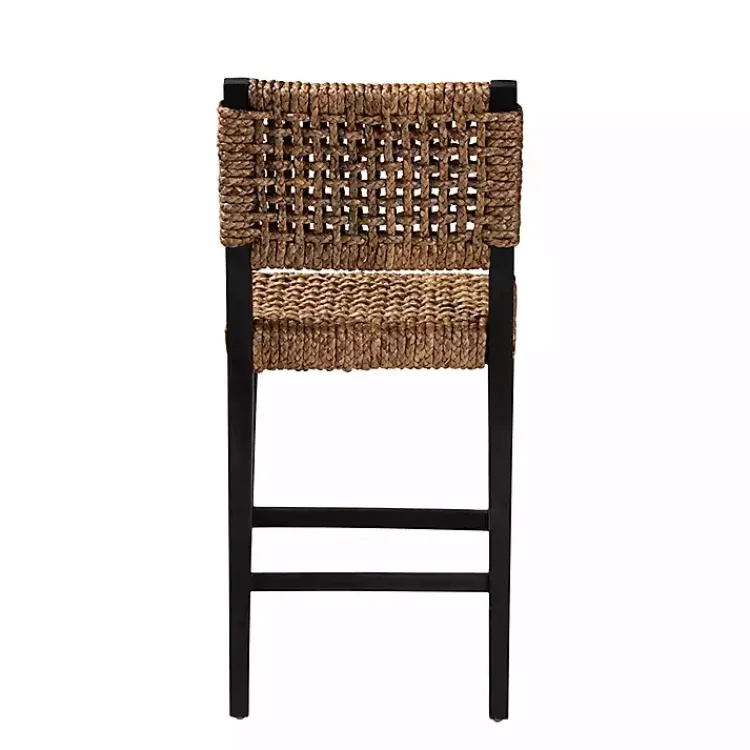 Kirklands Home Bar Stools & Counter Height Stools|Dark Mahogany Lattice Counter Stool Brown