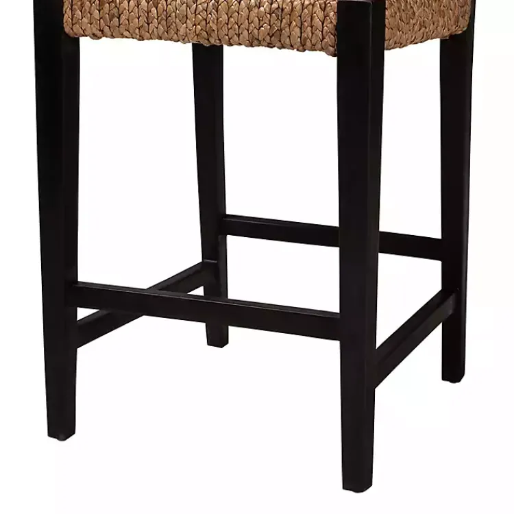 Kirklands Home Bar Stools & Counter Height Stools|Dark Mahogany Lattice Counter Stool Brown