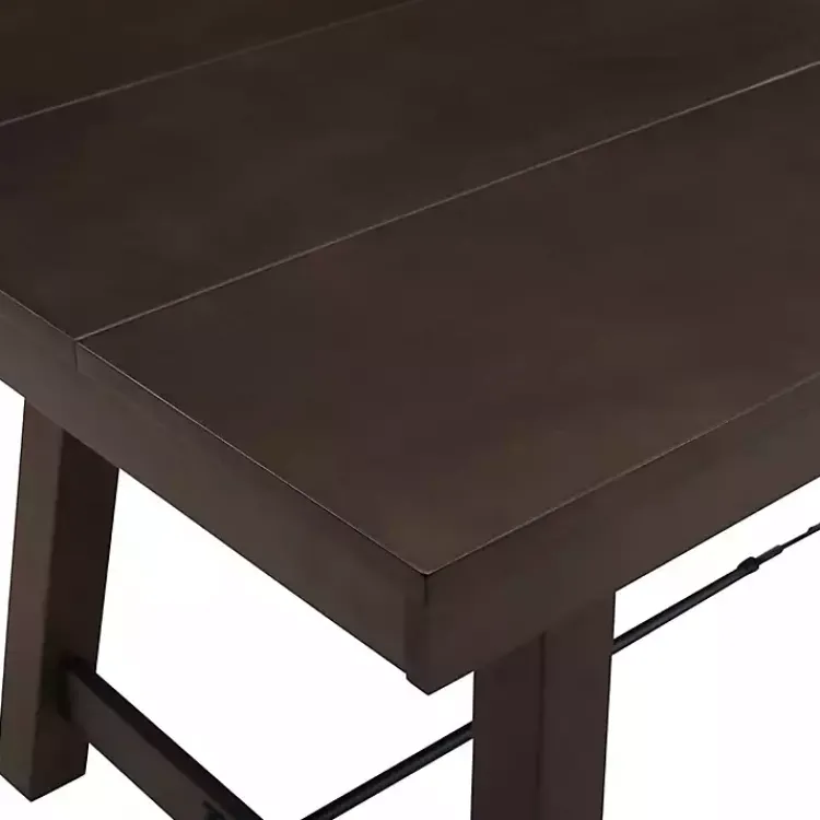 Kirklands Home Dining Tables|Dark Oak Wood Rustic Dining Table