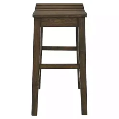 Kirklands Home Bar Stools & Counter Height Stools|Dark Oak Wood Whitcombe Counter Stools, Set of 2 Brown