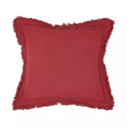 Sale Dark Woven Fringe Edge Pillow Pillows