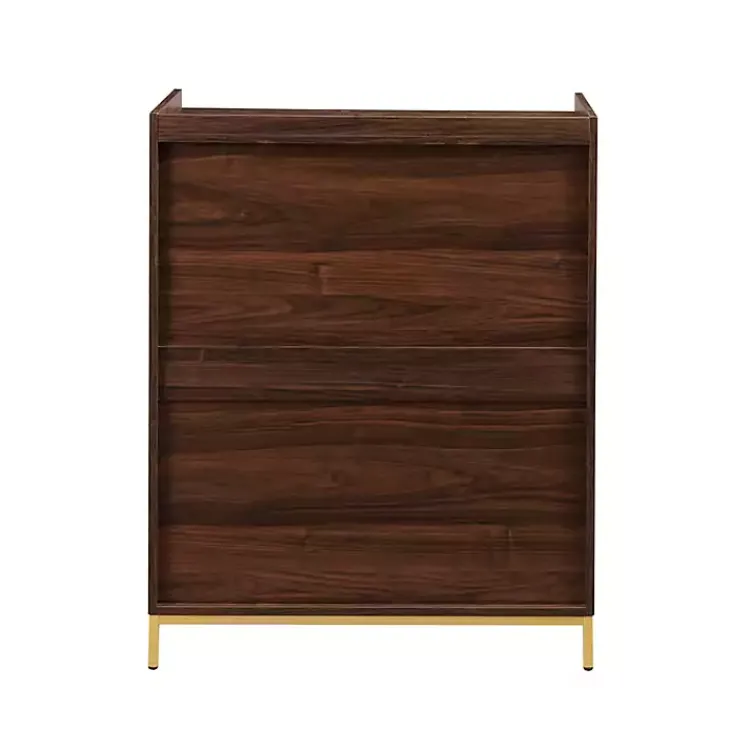 Kirklands Home Cabinets & Sideboards|Dark Walnut Capri 6-Bottle Cubby Cabinet Brown