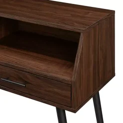 Kirklands Home Console Tables|Dark Walnut 2-Drawer Henry Console Table Brown