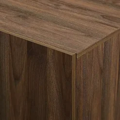 Kirklands Home Cabinets & Sideboards|Dark Walnut Wood and Black Metal Sideboard