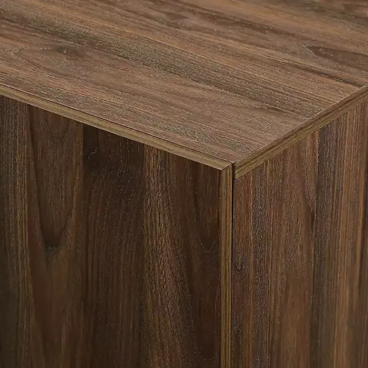 Kirklands Home Cabinets & Sideboards|Dark Walnut Wood and Black Metal Sideboard