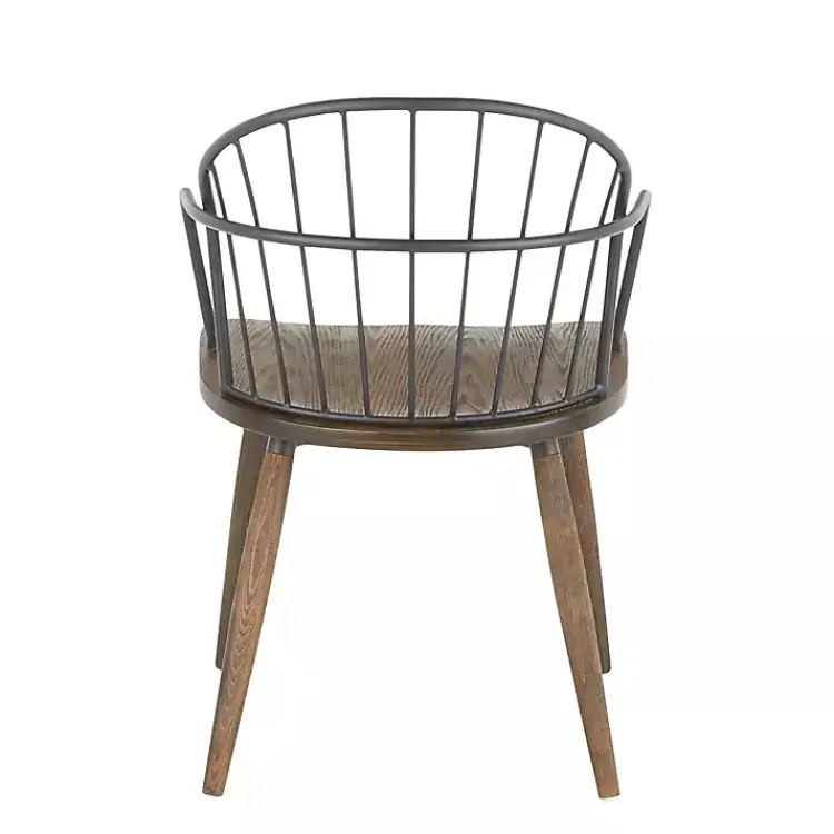 Kirklands Home Dining Chairs|Dark Walnut Wood Spindle Dining Chairs, Set of 2