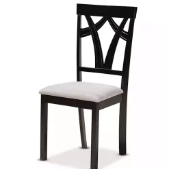 Kirklands Home Dining Tables|Dark Wooden Interlocked Base 5-pc. Dining Set