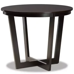 Kirklands Home Dining Tables|Dark Wooden Interlocked Base 5-pc. Dining Set