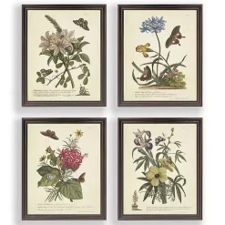 Kirklands Home Framed Art|Day Butterfly Blooms Framed Art Prints, Set of 4