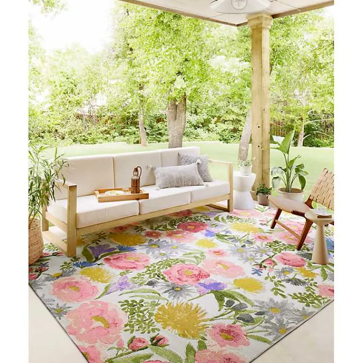 Kirklands Home Area Rugs|Daylight Garden Party Indoor/Outdoor Rug, 6x9