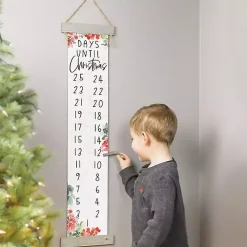 Online Days Until Holly Hanging Wall Plaque Christmas Art & Wall Decor