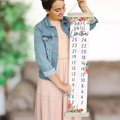 Online Days Until Holly Hanging Wall Plaque Christmas Art & Wall Decor