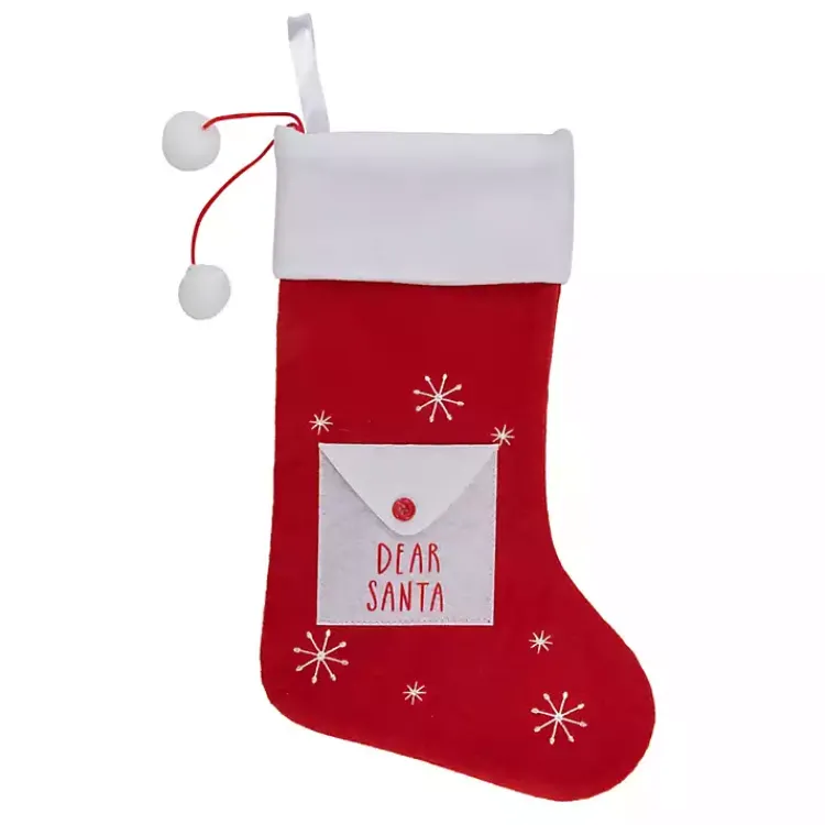 Dear Santa Envelope Stocking Christmas Stockings & Stocking Holders