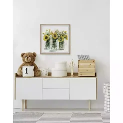 Kirklands Home Framed Art|Deckled Sunflower Trio Framed Art Print