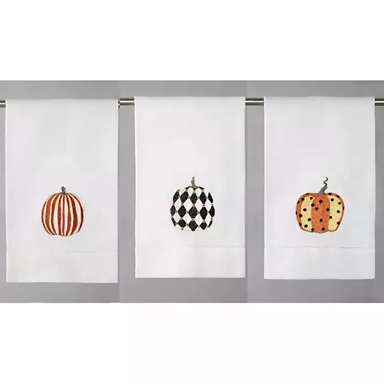 Sale Decorative Pumpkin Hand Towels, Set of 6 Fall