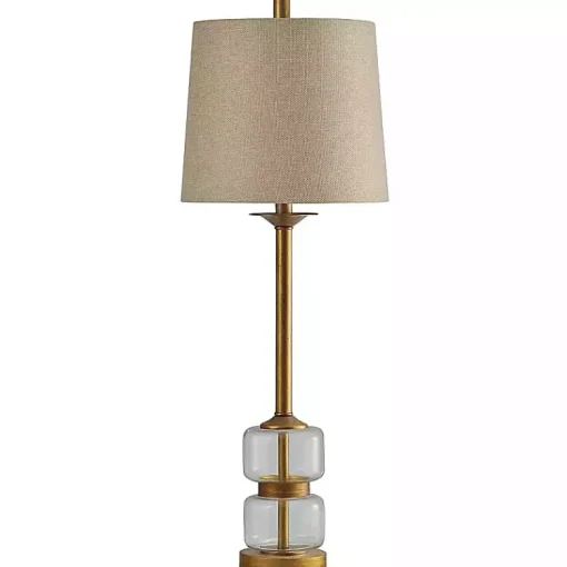 Kirklands Home Buffet Lamps|Deep Gold Glass Orb Buffet Lamp Tan