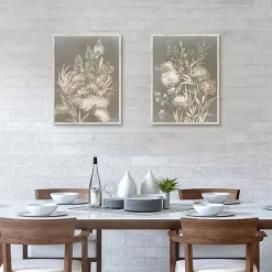 Kirklands Home Framed Art|Delicate Bunch 2-pc. Framed Canvas Art Set