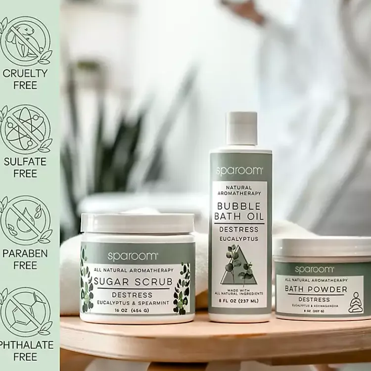 Kirklands Home Bathroom Accessories|Destress Bath Bundle Gift Set Green