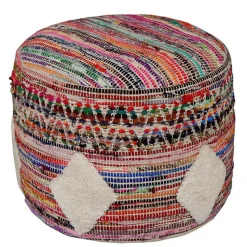Discount Diamond Tufted Chindi Pouf Poufs & Floor Cushions