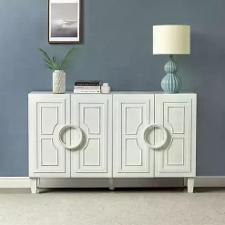 Kirklands Home Cabinets & Sideboards|Dietrich Wood 4-Door Sideboard White