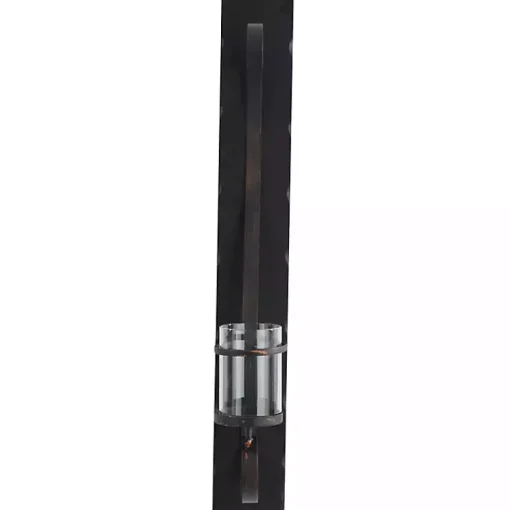 Hot Distressed Black Scrolled Metal Sconce Sconces