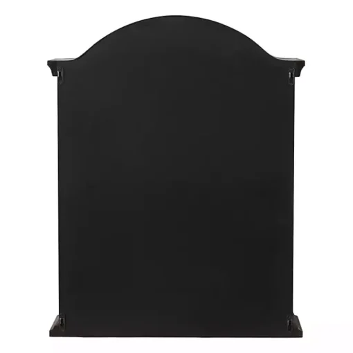Kirklands Home Wall Storage|Distressed Black Wood Wall Cabinet