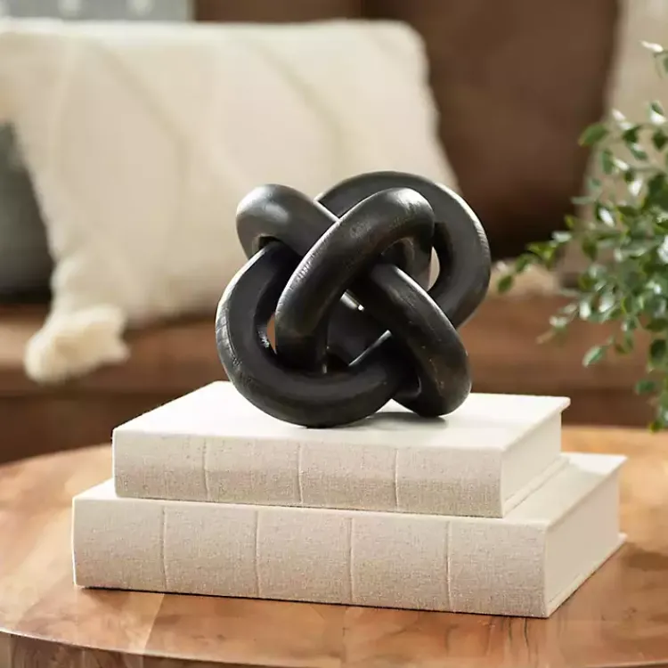 Hot Distressed Wooden Knot Statues & Figurines