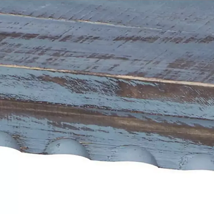 Kirklands Home Benches & Ottomans|Distressed Wood Antique Bench Blue