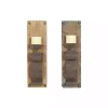 Sale Distressed Brown Wood Wall Sconces, Set of 2 Sconces
